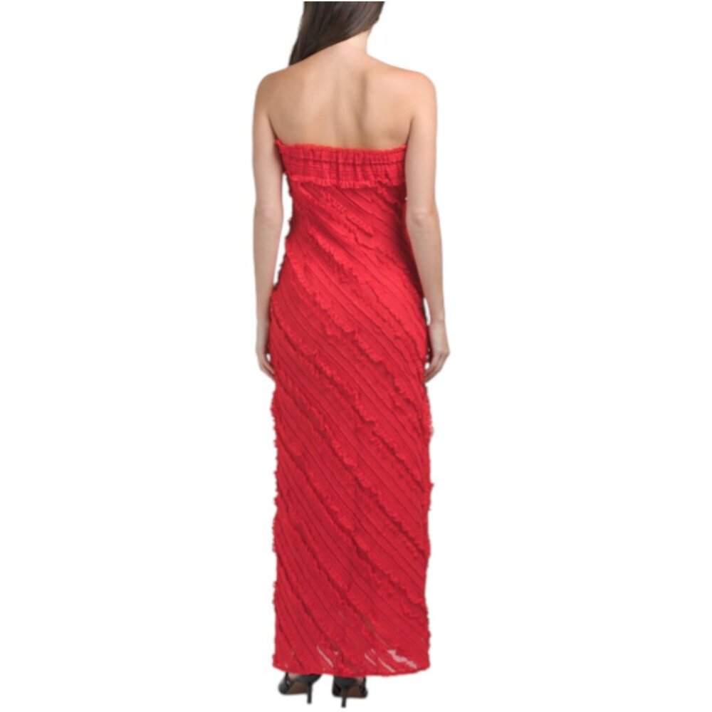 ENDLESS ROSE Strapless Ruffled Maxi Dress - Picture 2 of 5